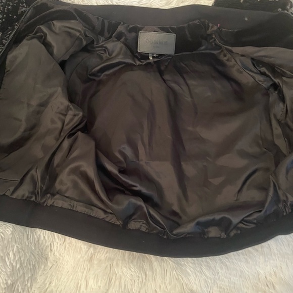 Black, sequin bomber type jacket, size large - Picture 6 of 7
